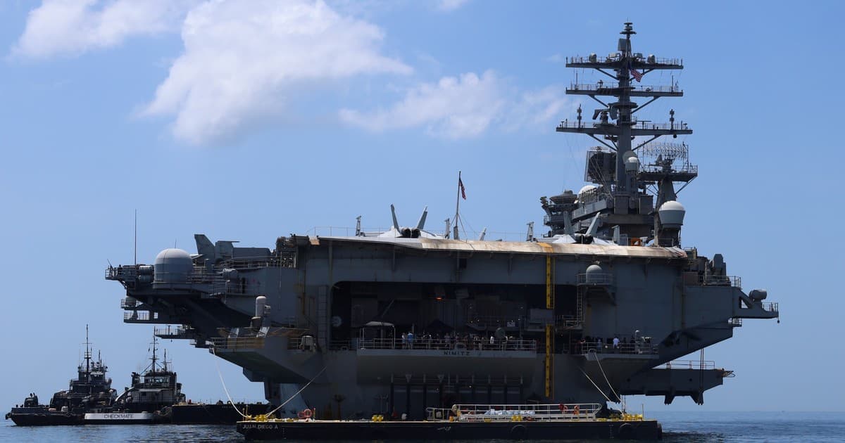 El Coloso Nuclear del Caribe: El USS Nimitz, Un Portaviones con Cinco Décadas de Hegemonía Naval, Enfrenta su Ocaso Estratégico